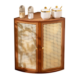 Kitchen countertop <b>corner</b> storage rack, multi-functional spice rack, tiered organizer, <b>cabinet</b> storage solution. - Product Image 5