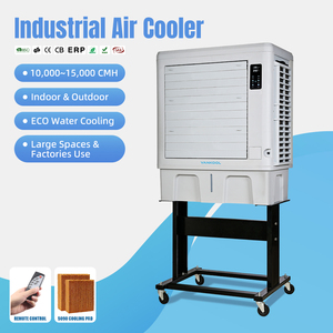 Ventilateur de refroidissement par eau et air 15000 cmh, refroidisseur d'air désertique à eau, évaporateur, climatiseur évaporatif portable - Product Image 2