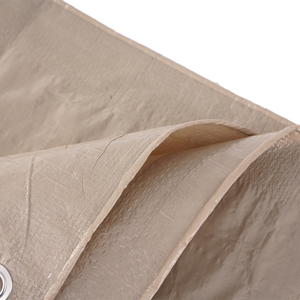 मिलियन 6*8 फीट 120 ग्राम हल्का भूरा लैमिनेटेड पीई लेपित तिरपाल सबसे अधिक बिकने वाला अनुकूलित डिजाइन वाटरप्रूफ पीई तिरपाल - Product Image 4