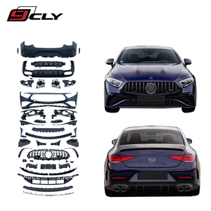 Bumper C257 per Benz CLS classe W257 upgrade CLS53 <span class=keywords><strong>AMG</strong></span> body kit MT <span class=keywords><strong>paraurti</strong></span> anteriore <span class=keywords><strong>paraurti</strong></span> posteriore diffusore tubo di scarico 2019-2023 - Product Image 1