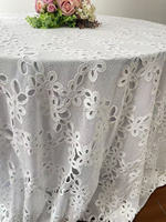 Belle décoration de mariage nappe en dentelle blanche motifs de fleurs