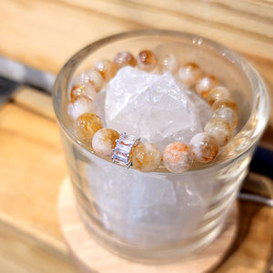 Pulseras de Aleación con Piedras Naturales - Accesorios Espirituales Vintage de Alta Calidad para Mujeres, Hechas en China - Product Image 1