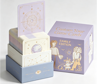 Ensemble de cartes éducatives personnalisées pour la relation humaine avec boîte de rangement en papier et 150 questions pour des connexions plus profondes, idéal pour les jeux en famille et les fêtes