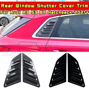 For Audi A3 S3 8Y Hatchback 2021+ Rear <b>Window</b> Shutter <b>Cover</b> Trim Car Side Rear <b>Window</b> Louver Shutter <b>Cover</b> Car Accessories - Product Image 1