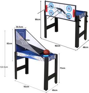 Table de jeux familiale d'intérieur 5-en-1 pliable KD : <span class=keywords><strong>billard</strong></span>, <span class=keywords><strong>hockey</strong></span> sur <span class=keywords><strong>air</strong></span>, tennis de table, ping-pong, combo multi-jeux pour enfants - Product Image 2