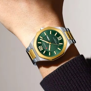 8476 Men's Business <b>Watch</b> Quartz Dial with Stainless Steel Band Slim Wristwatch for Men Luminous Hands - Product Image 5