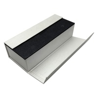 Boîte de rangement pour lunettes à double porte de vente directe d'usine avec un papier de protection