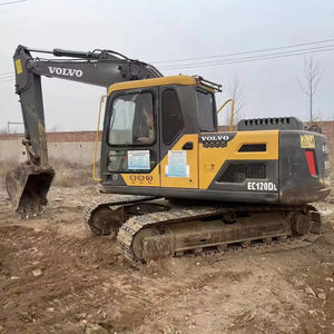 Excavatrice Volvo EC120D d'occasion de haute qualité à bas prix, modèle 2022, importée d'origine, 12 tonnes, hydraulique, sur chenilles, avec moteur et boîte de vitesses - Product Image 2