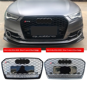 Nuova Griglia Frontale per <span class=keywords><strong>Audi</strong></span> A6L <span class=keywords><strong>RS6</strong></span> 2016-2018 A6 C7PA e Paraurti con Rete a Nido d'Ape Migliorata in ABS - Product Image 2