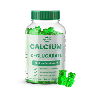 แคลเซียม ดี-กลูคารีต กัมมี่ อาหารเสริมทำความสะอาดร่างกายสำหรับผู้ชายและผู้หญิง ช่วยปรับสมดุลการเผาผลาญฮอร์โมนและบรรเทาอาการวัยหมดประจำเดือน (Haccp OEM ODM) - Product Image 1