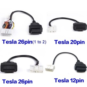 Cáp kết nối OBDII đầu cái 12/20/26 chân cho xe Tesla Model <span class=keywords><strong>3</strong></span> S/X Y 2012-2015, dây dẫn điện tử cho xe năng lượng mới - Product Image 2