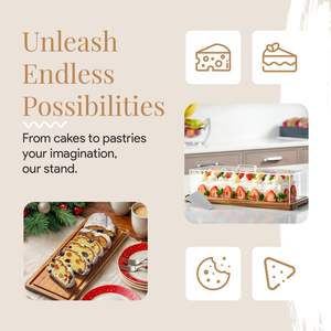 Plateau à dessert pour service à dessert Plateaux en bambou Fournisseur en gros du Vietnam Ustensiles de cuisine premium pour restaurants et hôtels - Product Image 2