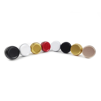 Boîte ronde en aluminium de 39x39x18 mm, plusieurs couleurs, boîte en aluminium, récipient, boîte métallique vide, emballage, petite boîte ronde avec couvercle
