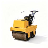 Rouleau compresseur vibrant à double tambour DR700B de 550 kg, largeur 700 mm, moteur diesel Changfa 180, pour travaux intensifs