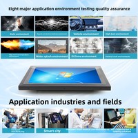 Ordinateur industriel tout-en-un tactile HTSC 15.6/18.5/21.5 Android avec 4 Go de RAM et 32 Go/128 Go/256 Go de stockage, entièrement fermé