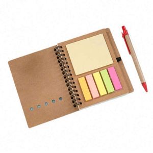 Mini Libreta de Papel Portátil Personalizable A7 con Cubierta de Papel, Encuadernación en Espiral y Notas Adhesivas - Regalo Perfecto para la Escuela y la Oficina - Product Image 2