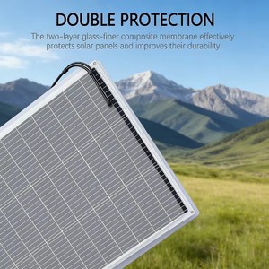 Panneau solaire monocristallin flexible Alecter 50W 12V 440x280mm >23% Haute Efficacité Léger et Durable pour l'alimentation hors réseau - Product Image 3