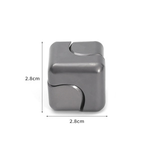 Metal Cube Fingertip <b>Spinner</b> Decompression Spinning Tops Anti-Anxiety Toys Hand <b>Fidget</b> <b>Spinner</b> Vent Toys Flipo Flip for Children - Product Image 3