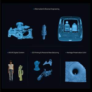 Escáner 3D Inalámbrico de Mano Shining 3D EINSTAR 2, Precisión de 0.05 mm, Fuente de Luz Dual para Impresión 3D - Product Image 5