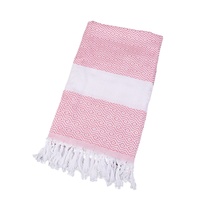 Serviettes de plage turques en coton biologique super doux en gros, serviettes de hammam à séchage rapide, écologiques, à motifs géométriques