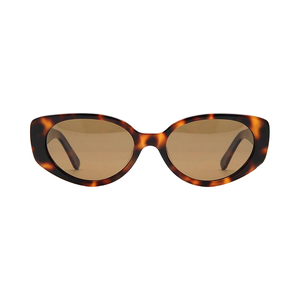 Gafas de sol polarizadas de lujo para mujer, degradado transparente, Ojo de Gato, acetato pequeño, de PC Material, lentes de cristal blanco, marrón, azul y rosa - Product Image 1