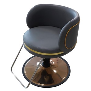 Fauteuil de Barbier Inclinable Doré Réglable RUNHU LF78907 – Vente Directe Usine, Durable, Moderne, en Fer et Cuir PU, Design Contemporain - Product Image 2