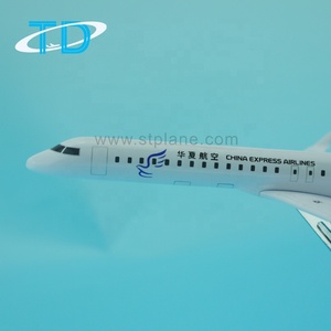 Tongde CRJ-200 Modèle d'<span class=keywords><strong>avion</strong></span> <span class=keywords><strong>miniature</strong></span> <span class=keywords><strong>en</strong></span> métal moulé sous pression à l'échelle 1/200 de 15 cm avec impression sérigraphique, objet de collection - Product Image 3