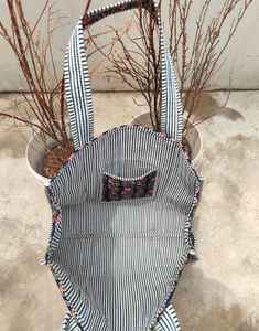 Bolso Tote de Algodón Acolchado con Estampado Floral Rosa, Bolso de Hombro Ligero para Mujer, Estilo Boho Indio, para Uso Diario - Product Image 2