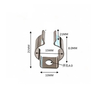 Support de fixation en acier inoxydable pour bande LED, plaque de suspension pour éclairage linéaire, support de fixation pour tube T5