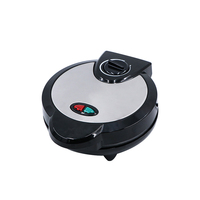 Machine Professionnelle et Industrielle Électrique pour Cornets de Crème Glacée et Gaufrettes Roulées, Gaufrier Rond à Sirop pour Snacks avec Plaque Unique