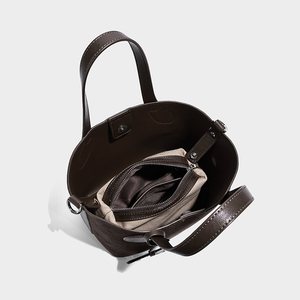 Thiết Kế Của Phụ Nữ Công Suất Lớn Da Lộn Vải Mùa Thu Mùa Đông Tote Túi Xách Sang Trọng Phong Cách Phụ Nữ Ví Với Có Thể Tháo Rời Dây Kéo Pouch - Product Image 5