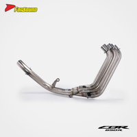 Système d'échappement de moto en acier inoxydable pour Honda CBR650R, collecteur, tube intermédiaire et silencieux coloré effet flamme - Prix de gros usine Forsound