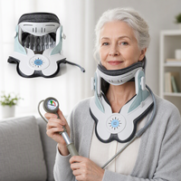 Dispositif de traction cervicale gonflable réglable certifié Global Compliance Alphay JQAH-8, circonférence du cou 13,7-17,5 pouces