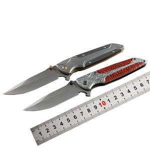 Nouveau couteau OEM en acier inoxydable pour l'extérieur, portable, camping, chasse, tactique, manche en bois, pince à ceinture en vrac, couteaux de poche pour l'extérieur - Product Image 5