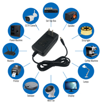 Hot Sales Netzteil 12V 3A LED Netzteil US American Standard 12Volt Schwarz 36W Netzteil