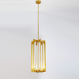 Plafonnier suspendu Post-moderne en laiton et verre, luminaire décoratif d'intérieur, luminaire décoratif de plafond, idéal pour un salon - Product Image 6