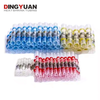 Connecteurs de fils à sertir thermorétractables étanches DINGYUAN, bornes électriques isolées, manchons à souder, tubes IP67