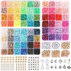 ลูกปัดดินโพลิเมอร์ 6 มม. ทรงกลม คละสี กล่อง 24 ช่อง อุปกรณ์ทำเครื่องประดับ DIY วัสดุงานฝีมือสไตล์โบฮีเมียน - Product Image 3