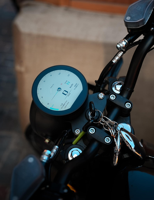 Meter sepeda motor listrik tampilan bulat 3.6 inci baru langsung dari pabrik dengan Logo UI Mode siang dan gelap yang disesuaikan