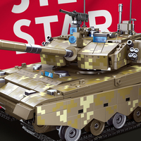 Jie yıldız JJ61038 askeri tank oyunu modeli plastik yapı taşı takım savaş tankları blok eğitici oyuncaklar çocuklar için