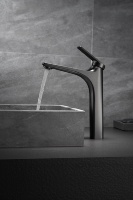 Robinet de lavabo de salle de bain classique en cuivre, monocommande, monotrou, à poser sur le plan, avec mitigeur et cartouche céramique, pour économie d'eau