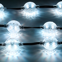 Boule de lumière Pixel en cristal 3D programmable 360 ° RVB étanche pour discothèque, rideau, lumière Pixel, éclairage décoratif magique