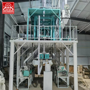 Ligne de production complète de mouture de blé et de riz Shuang Shi 150 tonnes 300t par jour avec moteur et roulement - Product Image 3