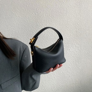 New Women's Summer Cloud <b>Soft</b> <b>Leather</b> Lunch Box Shoulder <b>Bag</b> Minimalist Top Handle Crossbody <b>Bag</b> with Two Straps for Daily Use - Product Image 4