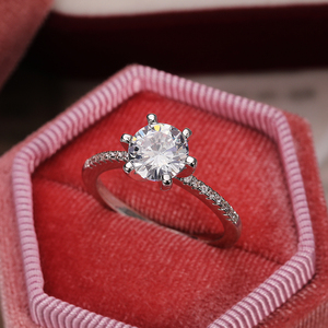 Lokaoshi — <span class=keywords><strong>bague</strong></span> de fiançailles en <span class=keywords><strong>diamant</strong></span> plaqué argent 925 pour femme, bagues fines, vente en <span class=keywords><strong>gros</strong></span>, fête fièvre - Product Image 5