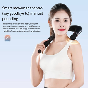 Massageador Portátil de Tecido Profundo com Quatro Cabeças e Infravermelho para Pescoço e Costas Bastão de Vibração Martelo Vibrador Pistola de Massagem para Músculos de Corpo Inteiro - Product Image 4