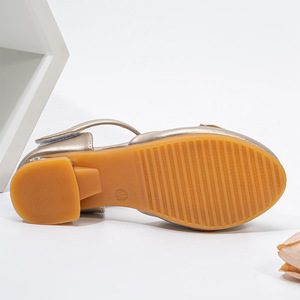 Scarpe da Principessa con Fiocco Dorato per Bambine <span class=keywords><strong>mj</strong></span>, Comode con Cinturino a Fibbia, per Spettacoli e Sfilate - Product Image 3