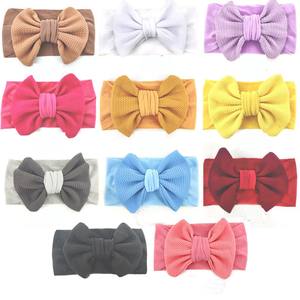 إكسسوارات شعر للأطفال للجنسين، عصابة رأس بفيونكة كبيرة معقودة، قماش نايلون، غطاء رأس للأطفال، قابل للغسل وصديق للبيئة - Product Image 6