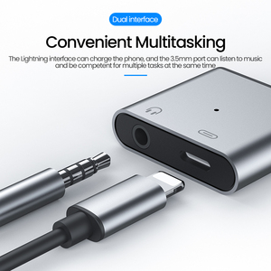 KYERE NEW 2 in 1 Light-ing to 3.5mm <strong>Jack</strong> Audio <strong>Adapter</strong> <strong>Earphone</strong> 3.5 Mm Headphone <strong>Jack</strong> <strong>Adapter</strong> for Iphone Manufacturer - Product Image 5