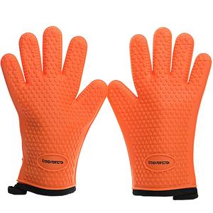 Guantes de Horno de Silicona Acolchados de Algodón Anti-escaldaduras Coloridos de Envío Rápido al por Mayor, Resistentes al Calor Extremo para <span class=keywords><strong>Microondas</strong></span>, Parrilla, Barbacoa, Impermeables - Product Image 1